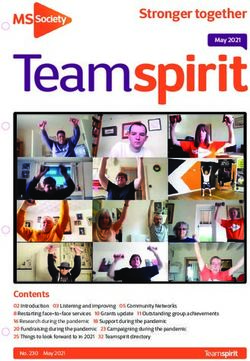 TeamspiritMay 2021 Stronger together - MS Society