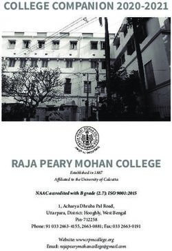 COLLEGE COMPANION 2020-2021 - RAJA PEARY MOHAN COLLEGE
