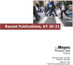 Recent Publications, AY 20-21 - UMass Medical School