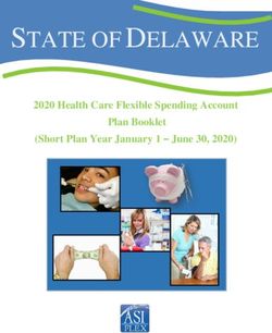 STATE OF DELAWARE 2020 Health Care Flexible Spending Account Plan Booklet (Short Plan Year January 1 - June 30, 2020) - Delaware Department of ...