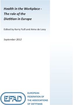 Health in the Workplace - The role of the Dietitian in Europe - Edited by Kerry Yuill and Anne de Looy - Efad