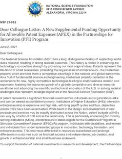 Dear Colleague Letter: A New Supplemental Funding Opportunity for Allowable Patent Expenses (APEX) in the Partnerships for Innovation (PFI) Program