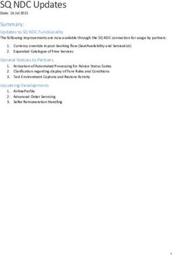 SQ NDC Updates - Singapore Airlines