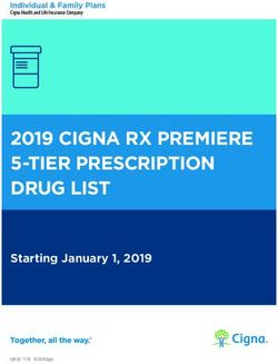 2019 CIGNA RX PREMIERE 5-TIER PRESCRIPTION DRUG LIST - Starting January 1, 2019 - Cigna Health and Life Insurance Company