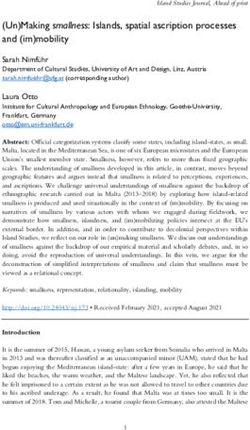 (Un)Making smallness: Islands, spatial ascription processes and (im)mobility