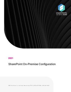 SHAREPOINT ON-PREMISE CONFIGURATION 2021 - STEALTHBITS