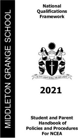 2021 National Qualifications Framework - Student and Parent Handbook of Policies and Procedures For NCEA