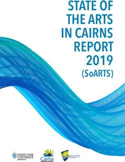 STATE OF THE ARTS IN CAIRNS REPORT 2019 - (SOARTS)