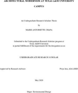 ARCHITECTURAL MODERNISM AT TEXAS A&M UNIVERSITY CAMPUS