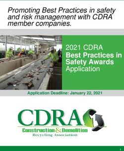 Promoting Best Practices in safety and risk management with CDRA member companies - 2021 CDRA - Construction ...