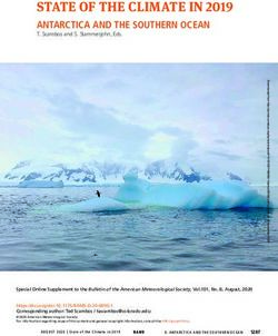 STATE OF THE CLIMATE IN 2019 - ANTARCTICA AND THE SOUTHERN OCEAN T. Scambos and S. Stammerjohn, Eds - American ...