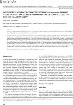 DISTRIBUTION AND POPULATION STRUCTURE OF Avicennia marina (FORSSK.) - VIERH IN RELATION TO THE ENVIRONMENTAL GRADIENT ALONG THE RED SEA COAST OF ...