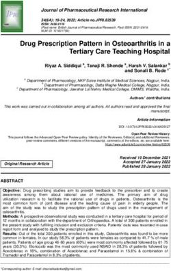 Drug Prescription Pattern in Osteoarthritis in a Tertiary Care Teaching Hospital