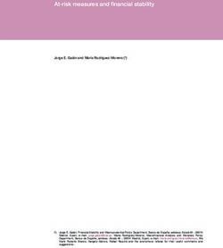 At-risk measures and financial stability - Banco de Espa&ntilde;a