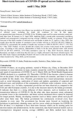Short-term forecasts of COVID-19 spread across Indian states until 1 May 2020 - arXiv