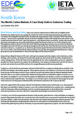 South Korea The World's Carbon Markets: A Case Study Guide to Emissions Trading Last Updated: May, 2013