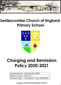 Charging and Remission Policy 2020-2021 - Sedlescombe Church of England Primary School - Sedlescombe ...