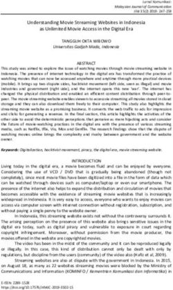 Understanding Movie Streaming Websites in Indonesia as Unlimited Movie Access in the Digital Era