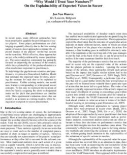"Why Would I Trust Your Numbers?" On the Explainability of Expected Values in Soccer - Jan Van ...
