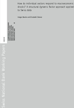 How do individual sectors respond to macroeconomic shocks? A structural dynamic factor approach applied to Swiss data - Gregor Bäurle and ...