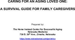 CARING FOR AN AGING LOVED ONE: A SURVIVAL GUIDE FOR FAMILY CAREGIVERS - The Home Instead Center for Successful Aging Nebraska Medicine 730 S. 38th ...