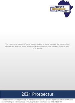 2021 Prospectus - Christ Seminary