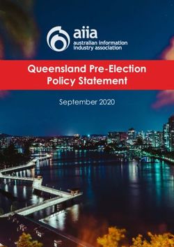 Queensland Pre-Election Policy Statement - September 2020 - Australian ...