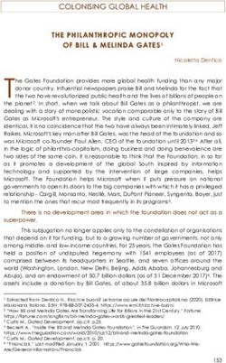 COLONISING GLOBAL HEALTH - THE PHILANTHROPIC MONOPOLY OF BILL & MELINDA GATES 1 - Navdanya international
