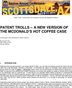 PATENT TROLLS - A NEW VERSION OF THE MCDONALD'S HOT COFFEE CASE