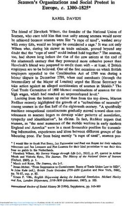 Seamen's Organizations and Social Protest in Europe, c. 1300-1825
