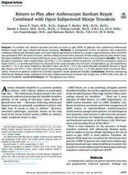 Return to Play after Arthroscopic Bankart Repair Combined with Open Subpectoral Biceps Tenodesis