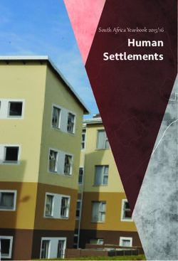 Human Settlements South Africa Yearbook 2015/16 - South Africa Yearbook 2015/16