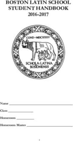 BOSTON LATIN SCHOOL STUDENT HANDBOOK 2016-2017