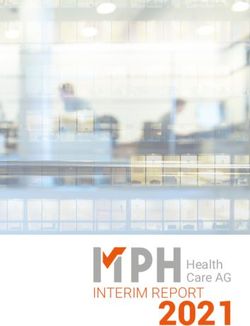 INTERIM REPORT 2021 Health Care AG - MPH Health Care AG