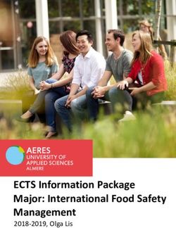 ECTS Information Package Major: International Food Safety Management - EED Animal Production - Aeres University of Applied ...