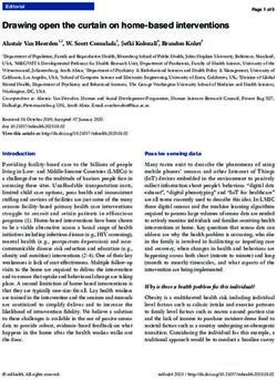 Drawing open the curtain on home-based interventions - mHealth