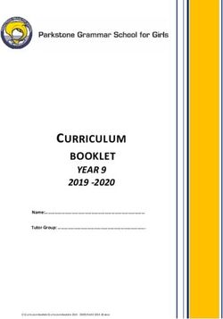 CURRICULUM BOOKLET YEAR 9 2019 -2020 - Parkstone Grammar School