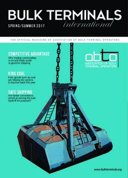 International BULK TERMINALS - Association of Bulk Terminal Operators