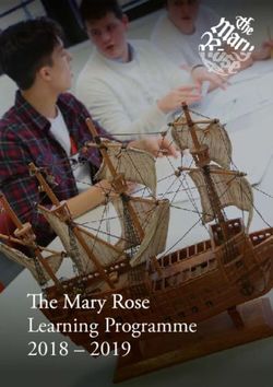 Learning Programme 2018 2019 - The Mary Rose