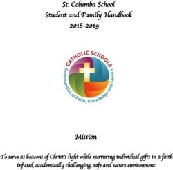St. Columba School Student and Family Handbook 2018-2019 - Mission To serve as beacons of Christ's light while nurturing individual gifts in a ...