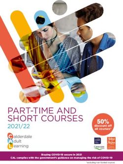 PART-TIME AND SHORT COURSES 2021/22 - Calderdale Adult Learning