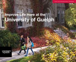 University of Guelph Improve Life Here at the - U of G 2022 International Viewbook - AWS
