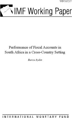 Performance of Fiscal Accounts in South Africa in a Cross-Country Setting - WP/10/217