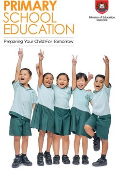 PRIMARY SCHOOL EduCatiOn - Preparing Your Child For Tomorrow