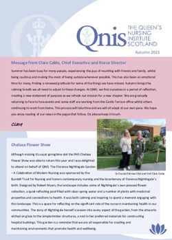 Message from Clare Cable, Chief Executive and Nurse Director
