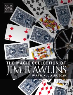 JIM R AWLINS THE MAGIC COLLECTION OF - PART IV JULY 25, 2020 - Potter & Potter Auctions