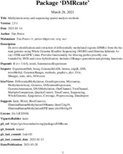 Package 'DMRcate' March 28, 2021 - Bioconductor