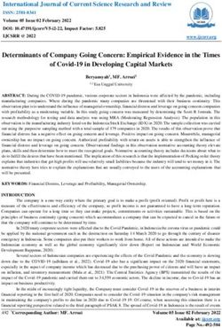 Determinants of Company Going Concern: Empirical Evidence in the Times of Covid-19 in Developing Capital Markets - Zenodo