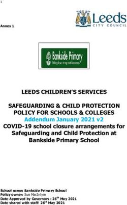 LEEDS CHILDREN'S SERVICES SAFEGUARDING & CHILD PROTECTION POLICY FOR SCHOOLS & COLLEGES