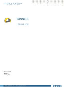 TUNNELS TRIMBLE ACCESS - Trimble Geospatial help portal